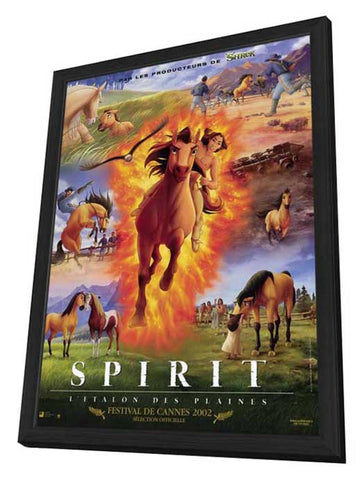 Spirit: Stallion of the Cimarron 11 x 17 Movie Poster - French Style A - in Deluxe Aluminum Frame