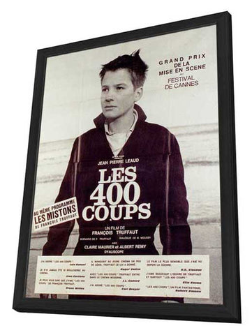 400 Blows 11 x 17 Poster - Foreign - Style C - in Deluxe Aluminum Frame