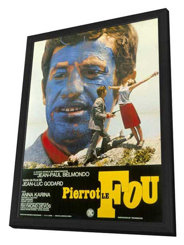 Pierrot Le Fou 11 x 17 Poster - Foreign - Style A - in Deluxe Aluminum Frame