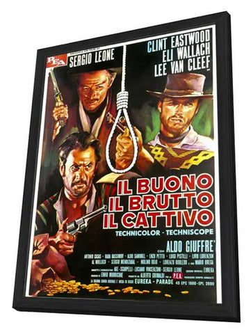 The Good, The Bad and The Ugly 11 x 17 Poster - Foreign - Style C - in Deluxe Aluminum Frame