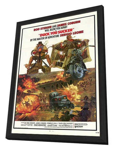 Fistful of Dynamite aka Duck You Sucker 11 x 17 Poster - Foreign - Style A - in Deluxe Aluminum Frame