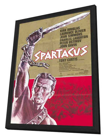 Spartacus 11 x 17 Movie Poster - German Style A - in Deluxe Aluminum Frame