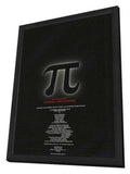 Pi 11 x 17 Movie Poster - Japanese Style A - in Deluxe Aluminum Frame