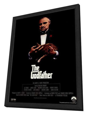 The Godfather 11 x 17 Movie Poster - Style O - in Deluxe Aluminum Frame