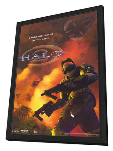 Halo 2 11 x 17 Video Game Poster - Style A - in Deluxe Aluminum Frame