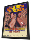 Oscar De La Hoya vs Felix Trinidad 11 x 17 Boxing Promo Poster - Style A - in Deluxe Aluminum Frame