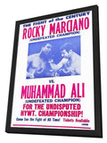 Rocky Marciano vs Muhammad Ali 11 x 17 Boxing Promo Poster - Style A - in Deluxe Aluminum Frame