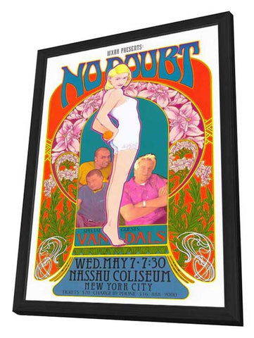 No Doubt 11 x 17 Music Poster - Style B - in Deluxe Aluminum Frame