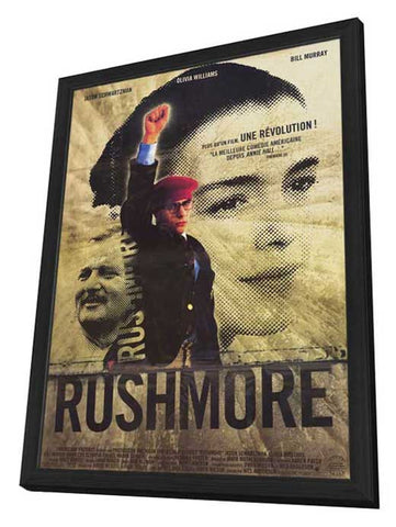 Rushmore 11 x 17 Movie Poster - French Style A - in Deluxe Aluminum Frame