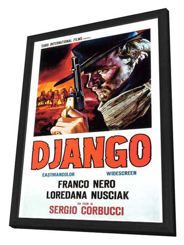 Django 11 x 17 Movie Poster - Italian Style A - in Deluxe Aluminum Frame