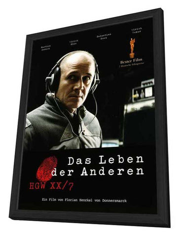 The Lives of Others 11 x 17 Movie Poster - German Style A - in Deluxe Aluminum Frame