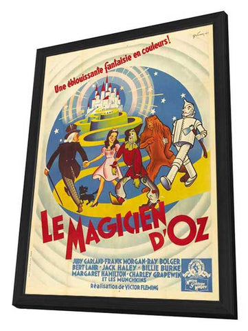 The Wizard of Oz 11 x 17 Movie Poster - French Style A - in Deluxe Aluminum Frame