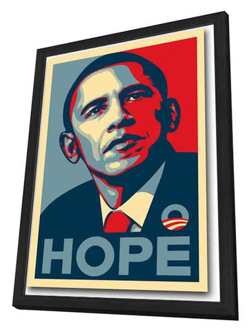 Barack Obama RARE Campaign Poster - 11 x 17 Poster - HOPE - in Deluxe Aluminum Frame