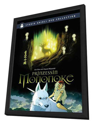 Princess Mononoke 11 x 17 Movie Poster - German Style A - in Deluxe Aluminum Frame