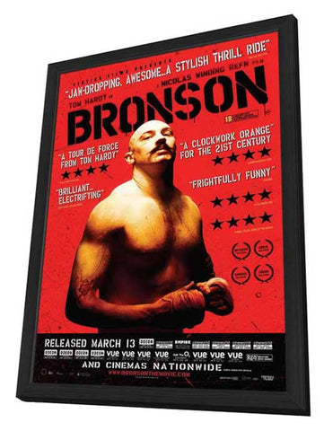 Bronson 11 x 17 Movie Poster - UK Style A - in Deluxe Aluminum Frame