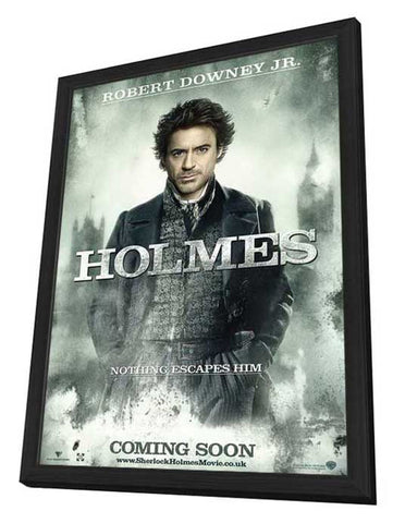 Sherlock Holmes 11 x 17 Movie Poster - UK Style A - in Deluxe Aluminum Frame