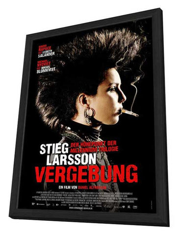 The Girl Who Kicked the Hornet's Nest 11 x 17 Movie Poster - German Style A - in Deluxe Aluminum Frame