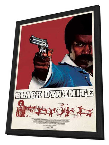 Black Dynamite 11 x 17 Movie Poster - Style B - in Deluxe Aluminum Frame