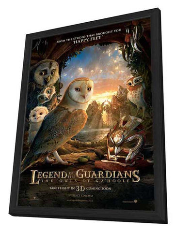 Legend of the Guardians: The Owls of Ga'Hoole 11 x 17 Movie Poster - UK Style J - in Deluxe Aluminum Frame