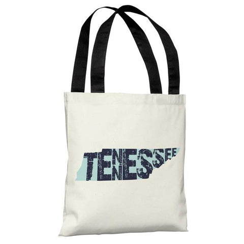 Tennessee State Type Tote Bag by