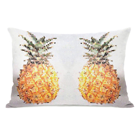 Pineapple Half Lumbar Pillow by OBC 14 X 20