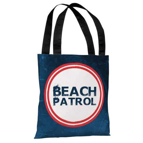 Beach Patrol - Navy Red Tote Bag by