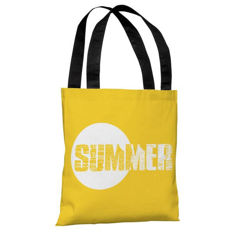 Summer Text - Yellow Tote Bag by