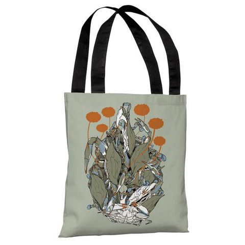 Crab Clusters - Green Multi Tote Bag by Matthew Woodson