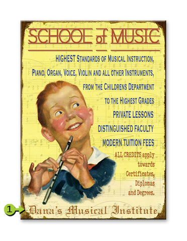 School of Music Metal 23x31
