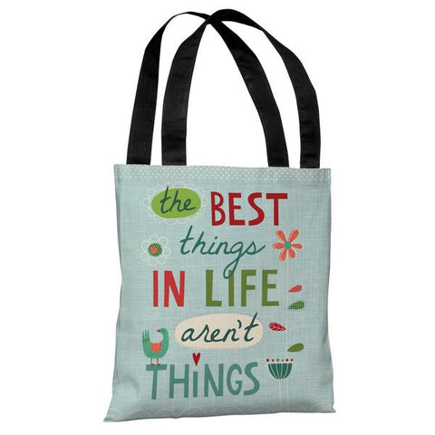 The Best Things - Blue Multi Tote Bag by Nina Seven