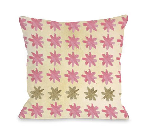 Christmas Spirit Stars - Multi Throw Pillow by OBC