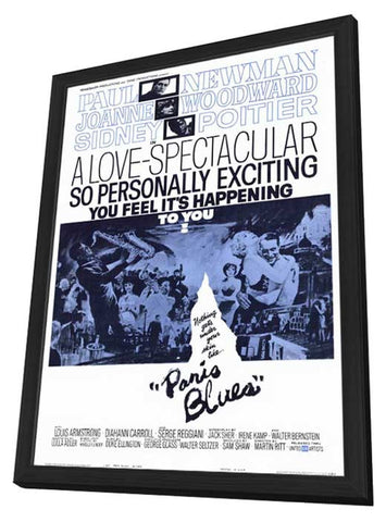 Paris Blues 11 x 17 Movie Poster - Style A - in Deluxe Aluminum Frame