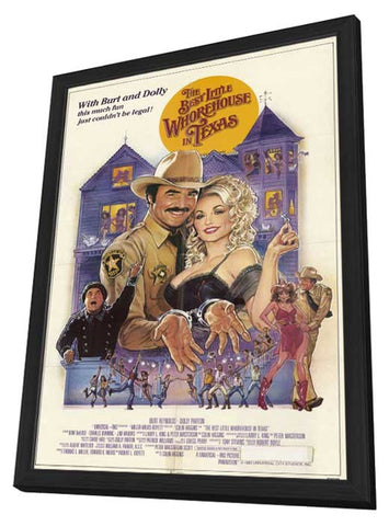 The Best Little Whorehouse in Texas 11 x 17 Movie Poster - Style B - in Deluxe Aluminum Frame