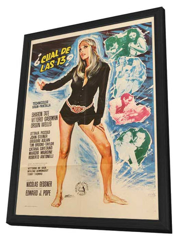 12 + 1 11 x 17 Movie Poster - Italian Style A - in Deluxe Wood Frame