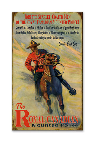 The Royal Mounted Police Metal 18x30