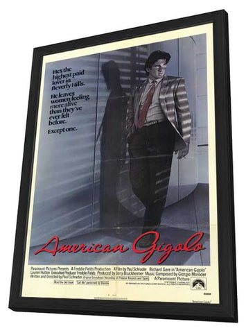 American Gigolo 11 x 17 Movie Poster - Style A - in Deluxe Aluminum Frame