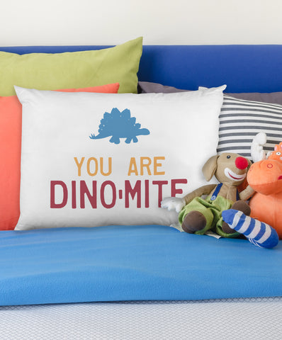 You are Dinomite - Multi Single Pillow Case by OBC 20 X 30