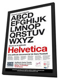 Helvetica 11 x 17 Movie Poster - Spanish Style A - in Deluxe Aluminum Frame