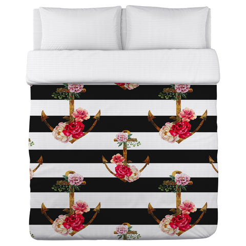Anchors Away - Multi Duvet Cover by OBC 104 X 88