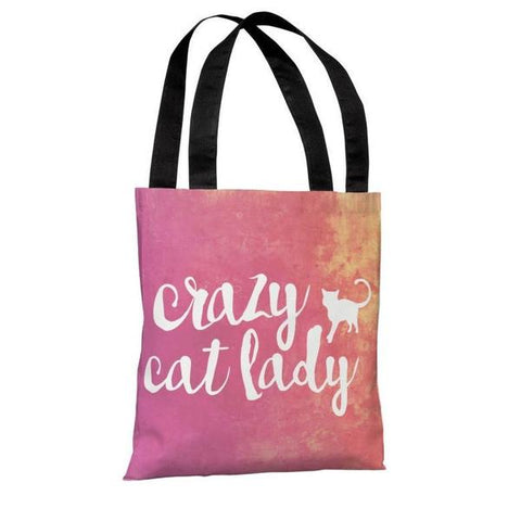 Crazy Cat Lady Paint Tote Bag by