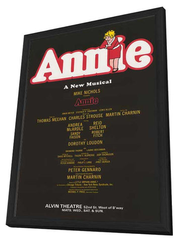 Annie (Broadway) 11 x 17 Poster - Style A - in Deluxe Aluminum Frame