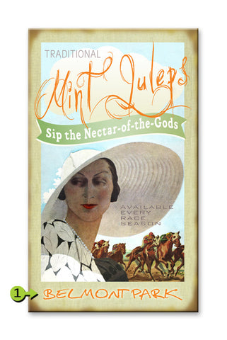 Mint Juleps Wood 18x30