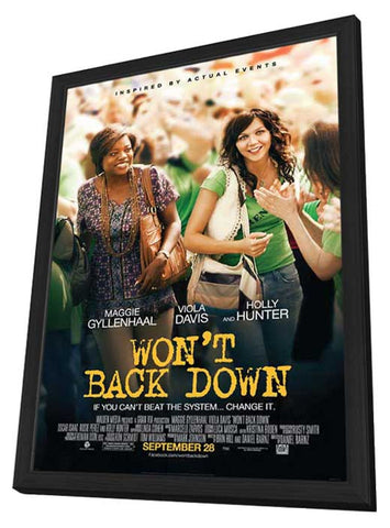 Won't Back Down 11 x 17 Movie Poster - Style A - in Deluxe Aluminum Frame
