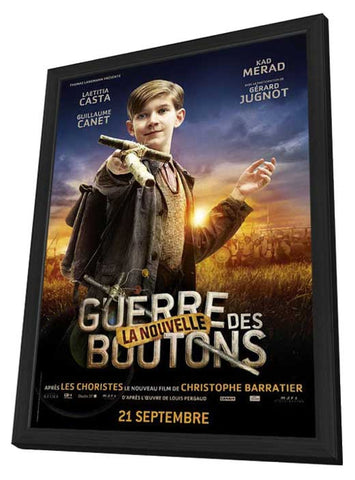 War of the Buttons 11 x 17 Movie Poster - French Style I - in Deluxe Aluminum Frame