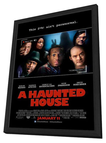 A Haunted House 11 x 17 Movie Poster - Style C - in Deluxe Aluminum Frame