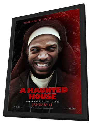 A Haunted House 11 x 17 Movie Poster - Style D - in Deluxe Aluminum Frame