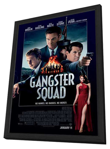 The Gangster Squad 11 x 17 Movie Poster - Style A - in Deluxe Aluminum Frame