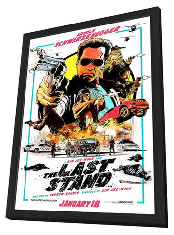 The Last Stand 11 x 17 Movie Poster - Style B - in Deluxe Aluminum Frame