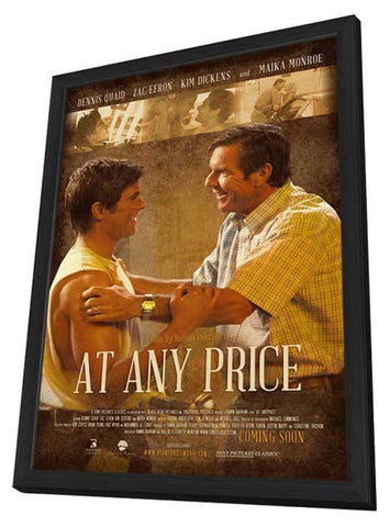 At Any Price 11 x 17 Movie Poster - Style B - in Deluxe Aluminum Frame