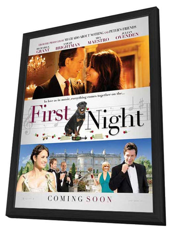 1st Night 11 x 17 Movie Poster - UK Style A - in Deluxe Aluminum Frame